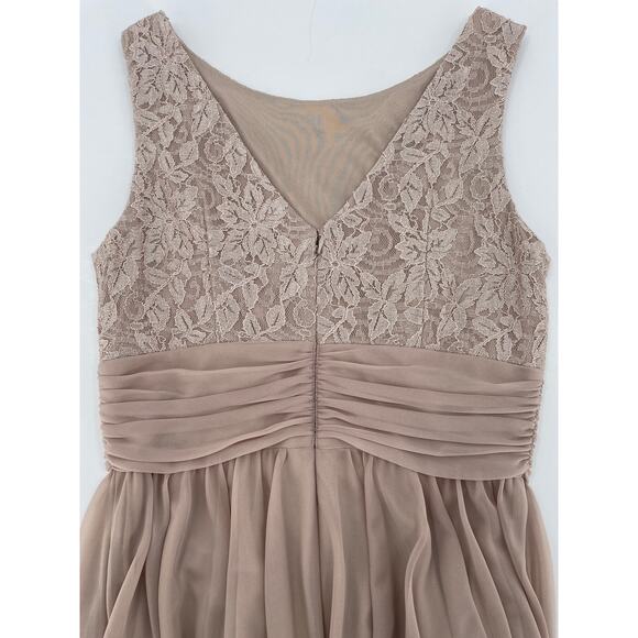 J.H. Evenings Sleeveless Cocktail Dress, Beige/Gold, Sz. 10, Mother Of Bride - Picture 4 of 9